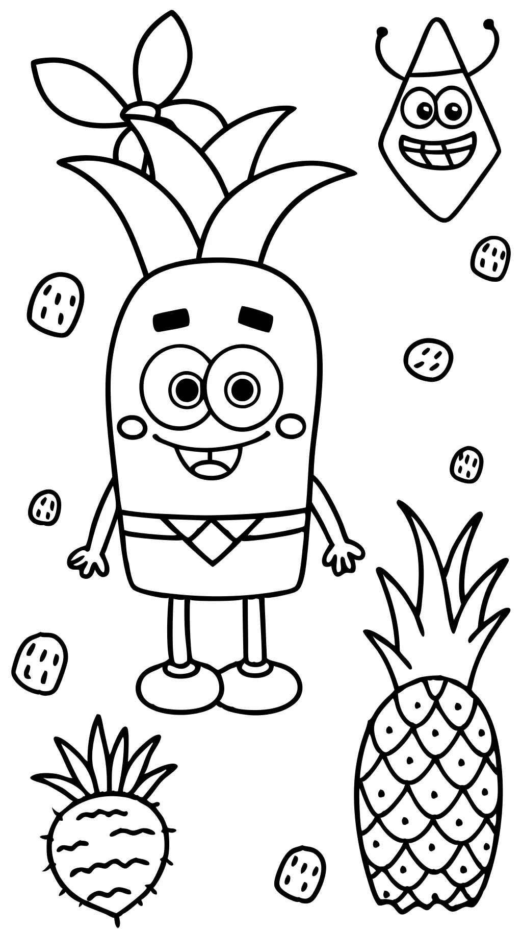 Páginas para colorear de dibujos animados de Bob Esponja